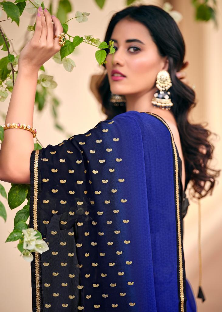 Kashvi Soundarya Fancy Party Wear Georgette Heavy Saree Collection